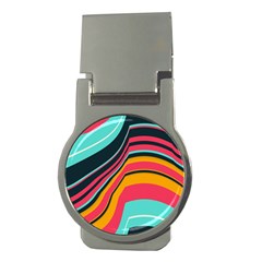 Bent Waves                                                                                                        			money Clip (round)