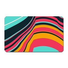 Bent Waves                                                                                                        			magnet (rectangular) by LalyLauraFLM