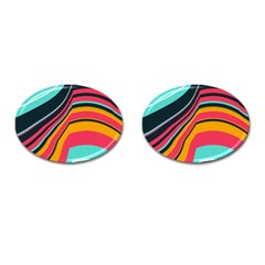 Bent Waves                                                                                                        			cufflinks (oval)