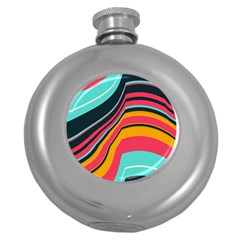 Bent Waves                                                                                                        			hip Flask (5 Oz)