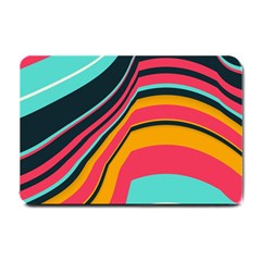 Bent Waves                                                                                                        			small Doormat by LalyLauraFLM