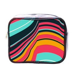 Bent Waves                                                                                                        			mini Toiletries Bag (one Side) by LalyLauraFLM