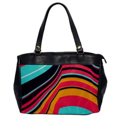 Bent Waves                                                                                                        			oversize Office Handbag