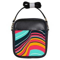 Bent Waves                                                                                                        			girls Sling Bag