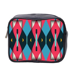 Triangles Stripes And Other Shapes                                                                                                         Mini Toiletries Bag (two Sides)