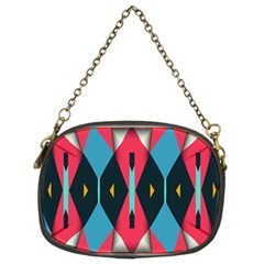 Triangles Stripes And Other Shapes                                                                                                         	chain Purse (two Sides) by LalyLauraFLM