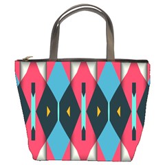 Triangles Stripes And Other Shapes                                                                                                         	bucket Bag