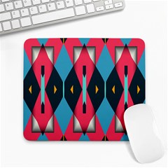 Triangles Stripes And Other Shapes                                                                                                         			large Mousepad