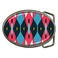 Triangles Stripes And Other Shapes                                                                                                         			belt Buckle