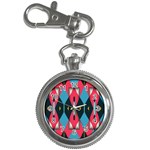 Triangles stripes and other shapes                                                                                                         			Key Chain Watch Front