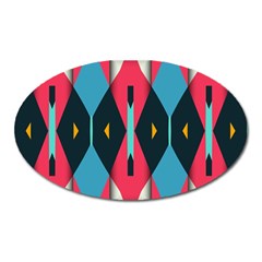 Triangles Stripes And Other Shapes                                                                                                         			magnet (oval)