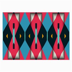 Triangles Stripes And Other Shapes                                                                                                         			large Glasses Cloth