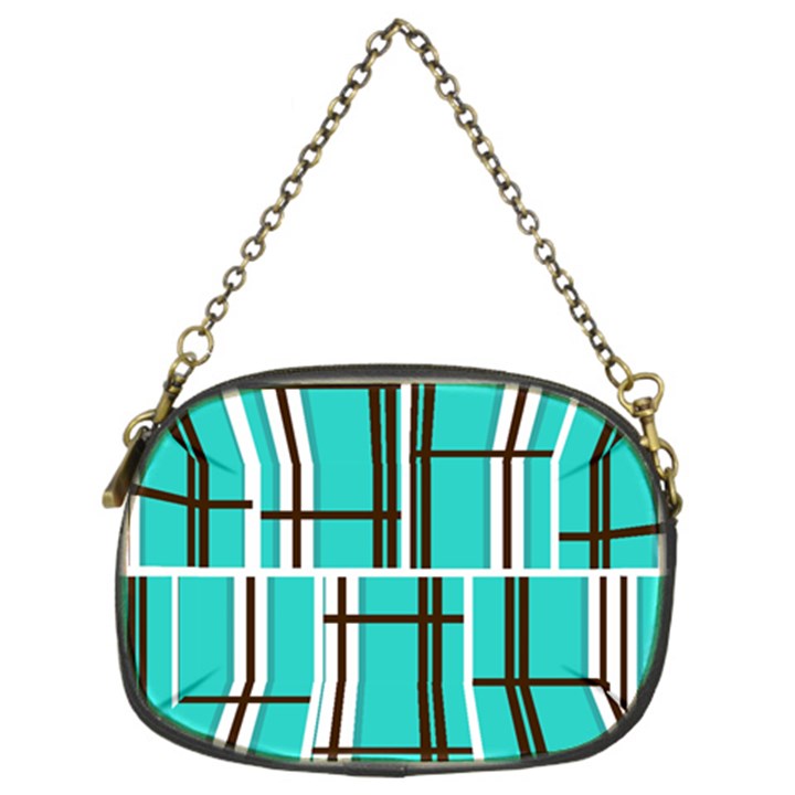 Black and white stripes                                                                                                          	Chain Purse (Two Sides)