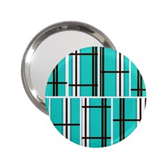 Black And White Stripes                                                                                                          			2 25  Handbag Mirror