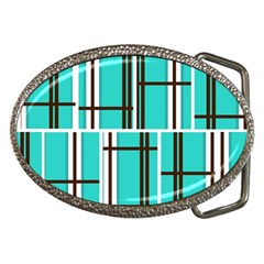 Black And White Stripes                                                                                                          			belt Buckle by LalyLauraFLM