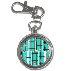 Black And White Stripes                                                                                                          			key Chain Watch