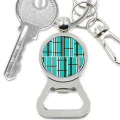 Black And White Stripes                                                                                                          			bottle Opener Key Chain