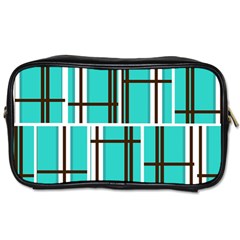 Black And White Stripes                                                                                                          			toiletries Bag (one Side)