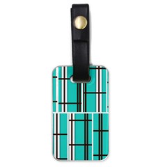 Black And White Stripes                                                                                                          			luggage Tag (one Side)