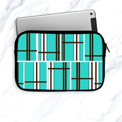 Black And White Stripes                                                                                                         			apple Ipad Mini Zipper Case