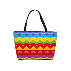 Colorful Waves                                                                                                           Classic Shoulder Handbag by LalyLauraFLM