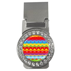 Colorful Waves                                                                                                           			money Clip (cz) by LalyLauraFLM