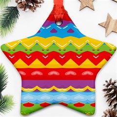 Colorful Waves                                                                                                           			ornament (star)