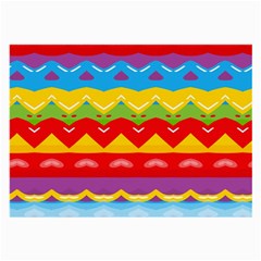 Colorful Waves                                                                                                           			large Glasses Cloth