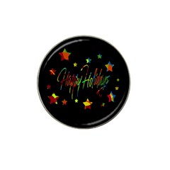 Happy Holidays Hat Clip Ball Marker (10 Pack) by Valentinaart