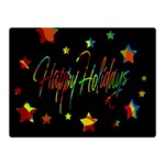 Happy holidays Double Sided Flano Blanket (Mini)  35 x27  Blanket Front