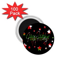 Happy Holidays 2  1 75  Magnets (100 Pack)  by Valentinaart