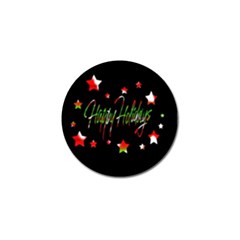 Happy Holidays 2  Golf Ball Marker by Valentinaart