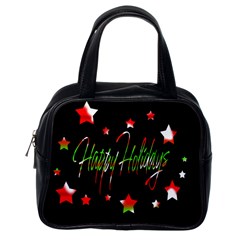 Happy Holidays 2  Classic Handbags (one Side) by Valentinaart