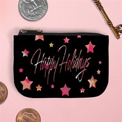 Happy Holidays 3 Mini Coin Purses by Valentinaart