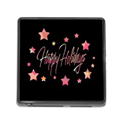 Happy Holidays 3 Memory Card Reader (square) by Valentinaart