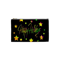 Happy Holidays 4 Cosmetic Bag (small)  by Valentinaart