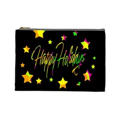 Happy Holidays 4 Cosmetic Bag (large)  by Valentinaart