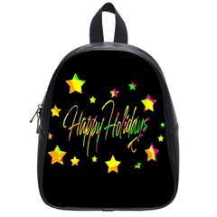 Happy Holidays 4 School Bags (small)  by Valentinaart