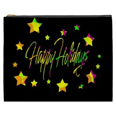 Happy Holidays 4 Cosmetic Bag (xxxl)  by Valentinaart