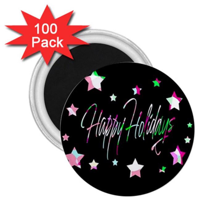 Happy Holidays 5 2.25  Magnets (100 pack) 