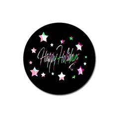 Happy Holidays 5 Magnet 3  (round) by Valentinaart