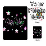 Happy Holidays 5 Multi-purpose Cards (Rectangle)  Back 13