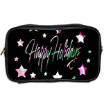 Happy Holidays 5 Toiletries Bags 2-Side Back