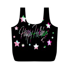 Happy Holidays 5 Full Print Recycle Bags (m)  by Valentinaart