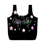 Happy Holidays 5 Full Print Recycle Bags (M)  Front