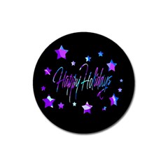 Happy Holidays 6 Magnet 3  (round) by Valentinaart