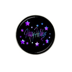 Happy Holidays 6 Hat Clip Ball Marker by Valentinaart