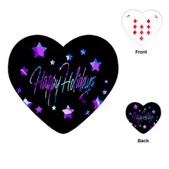 Happy Holidays 6 Playing Cards (heart) 