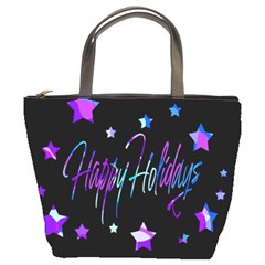 Happy Holidays 6 Bucket Bags by Valentinaart