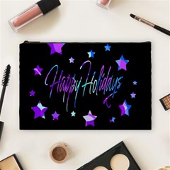 Happy Holidays 6 Cosmetic Bag (large)  by Valentinaart